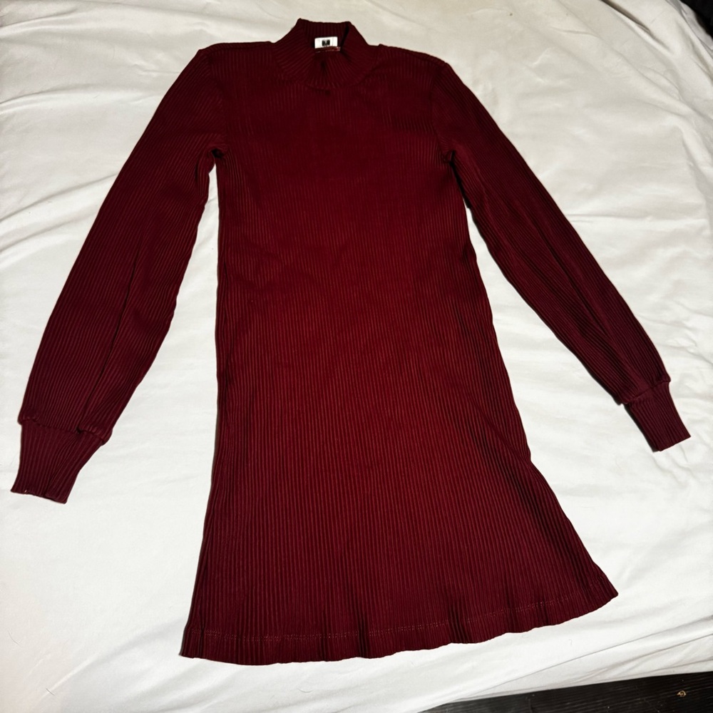 Wilfred burgundy long sleeve corduroy dress size S‎
